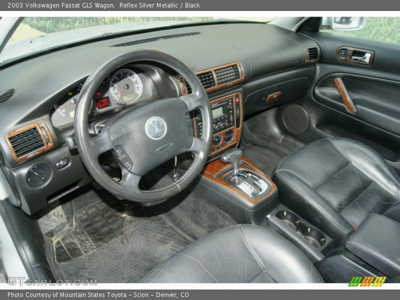 Reflex Silver Metallic / Black 2003 Volkswagen Passat GLS Wagon