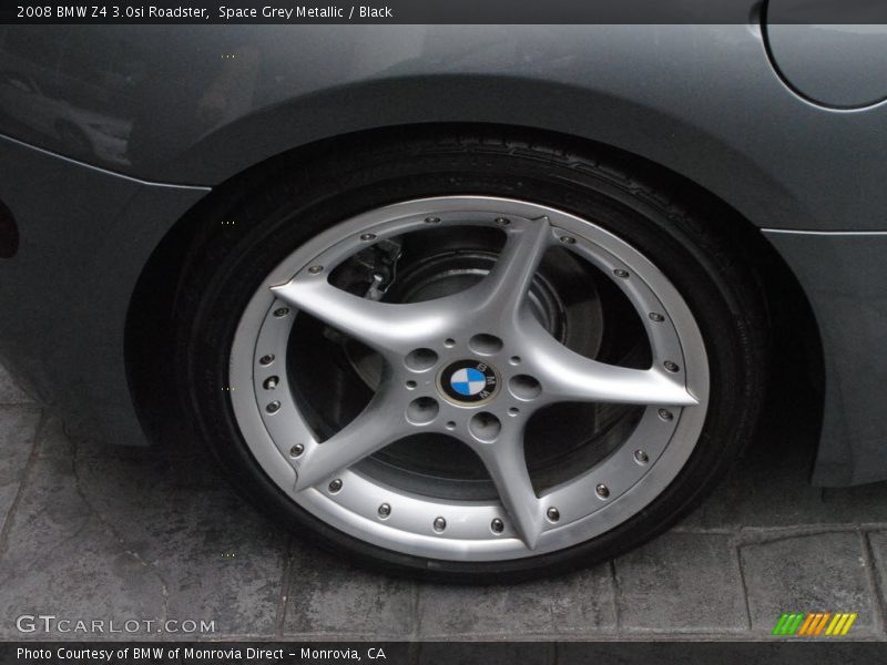 Space Grey Metallic / Black 2008 BMW Z4 3.0si Roadster