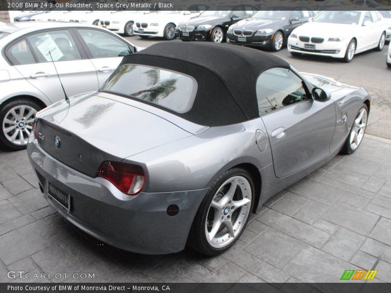 Space Grey Metallic / Black 2008 BMW Z4 3.0si Roadster