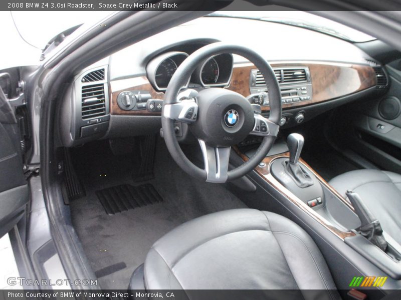 Space Grey Metallic / Black 2008 BMW Z4 3.0si Roadster