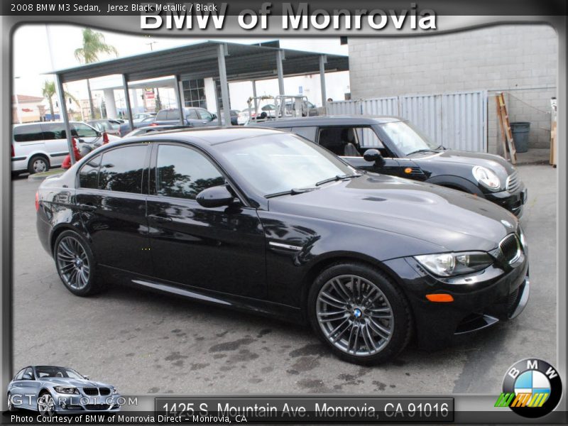 Jerez Black Metallic / Black 2008 BMW M3 Sedan