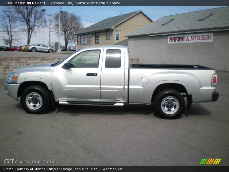 Sierra Silver Metallic / Slate 2008 Mitsubishi Raider LS Extended Cab