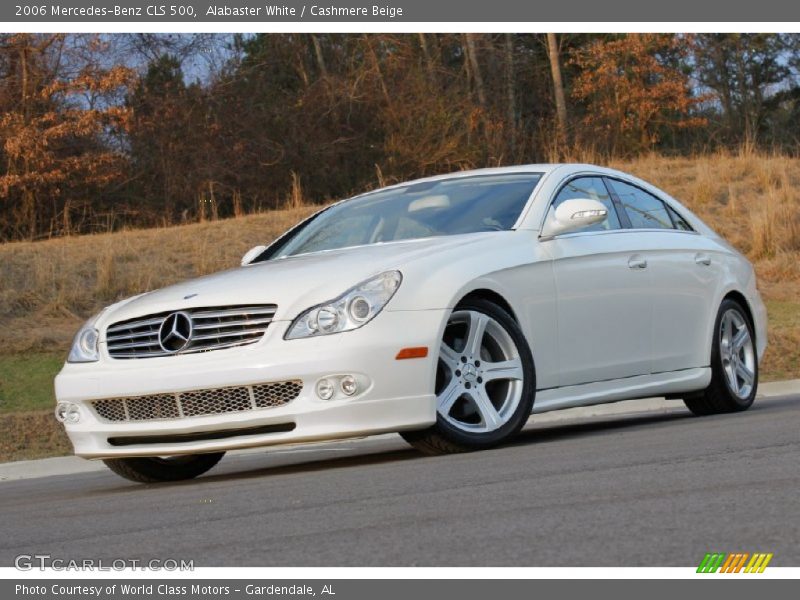 Alabaster White / Cashmere Beige 2006 Mercedes-Benz CLS 500