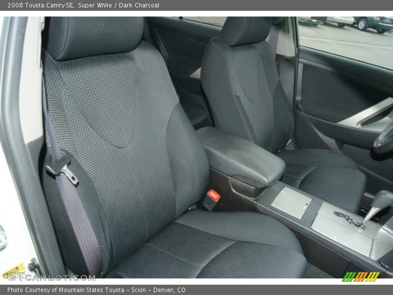 Super White / Dark Charcoal 2008 Toyota Camry SE