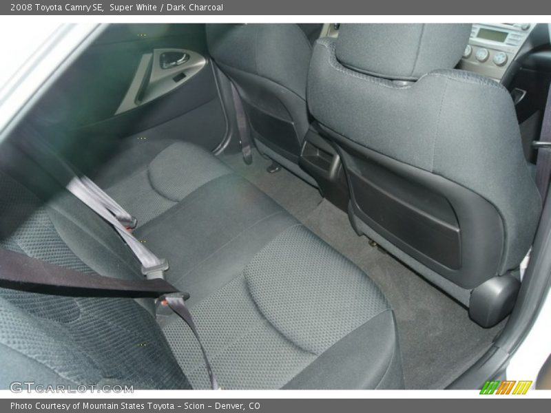 Super White / Dark Charcoal 2008 Toyota Camry SE