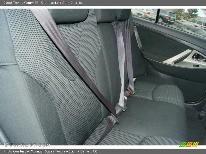 Super White / Dark Charcoal 2008 Toyota Camry SE