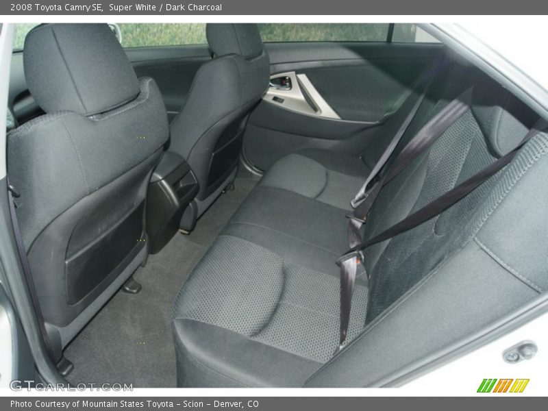 Super White / Dark Charcoal 2008 Toyota Camry SE