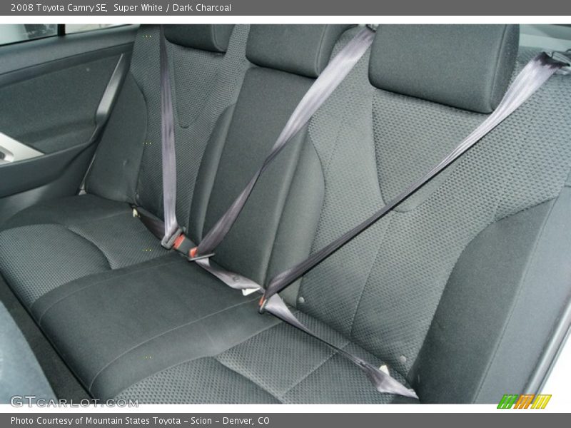 Super White / Dark Charcoal 2008 Toyota Camry SE