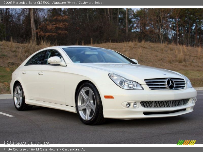 Alabaster White / Cashmere Beige 2006 Mercedes-Benz CLS 500