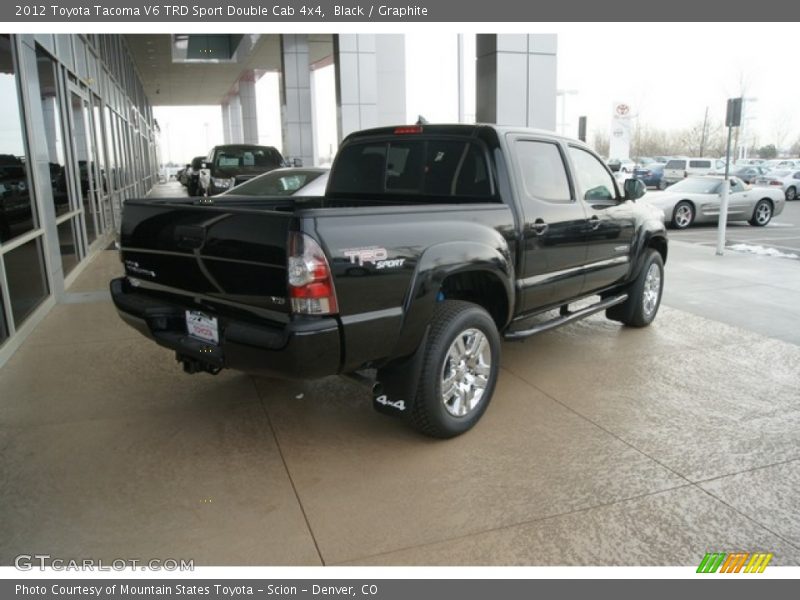 Black / Graphite 2012 Toyota Tacoma V6 TRD Sport Double Cab 4x4