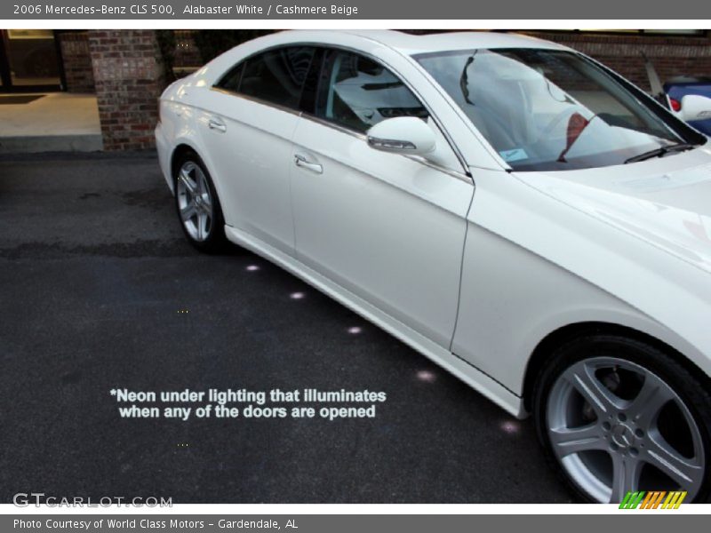 Alabaster White / Cashmere Beige 2006 Mercedes-Benz CLS 500