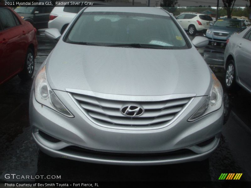 Radiant Silver / Gray 2011 Hyundai Sonata GLS