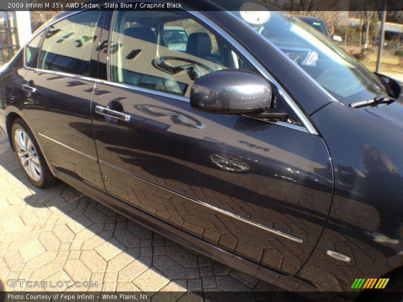 Slate Blue / Graphite Black 2009 Infiniti M 35x AWD Sedan