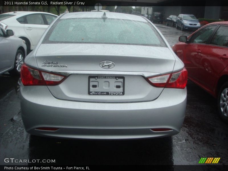 Radiant Silver / Gray 2011 Hyundai Sonata GLS