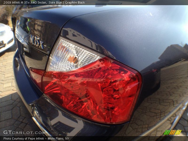 Slate Blue / Graphite Black 2009 Infiniti M 35x AWD Sedan