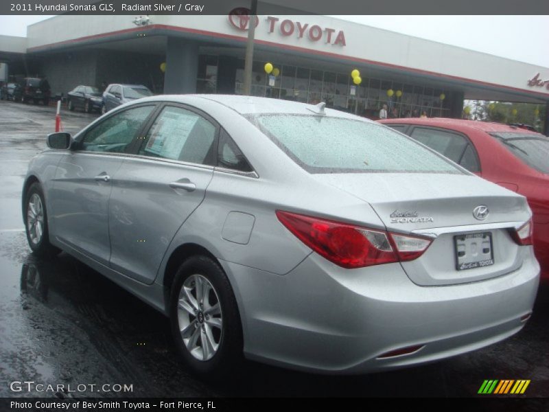 Radiant Silver / Gray 2011 Hyundai Sonata GLS