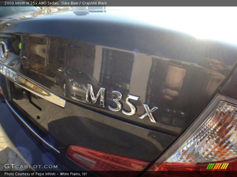 Slate Blue / Graphite Black 2009 Infiniti M 35x AWD Sedan