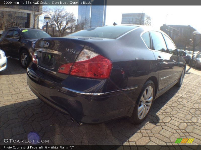Slate Blue / Graphite Black 2009 Infiniti M 35x AWD Sedan