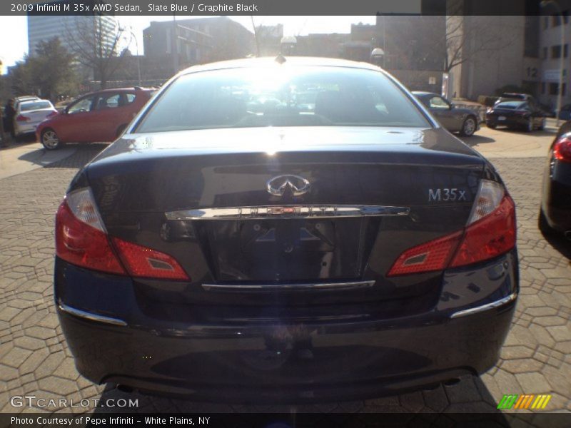 Slate Blue / Graphite Black 2009 Infiniti M 35x AWD Sedan