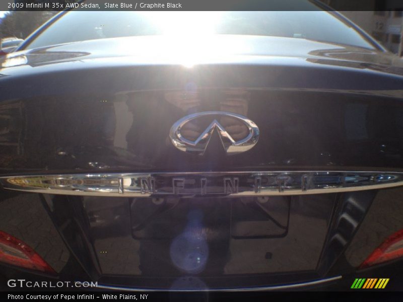 Slate Blue / Graphite Black 2009 Infiniti M 35x AWD Sedan