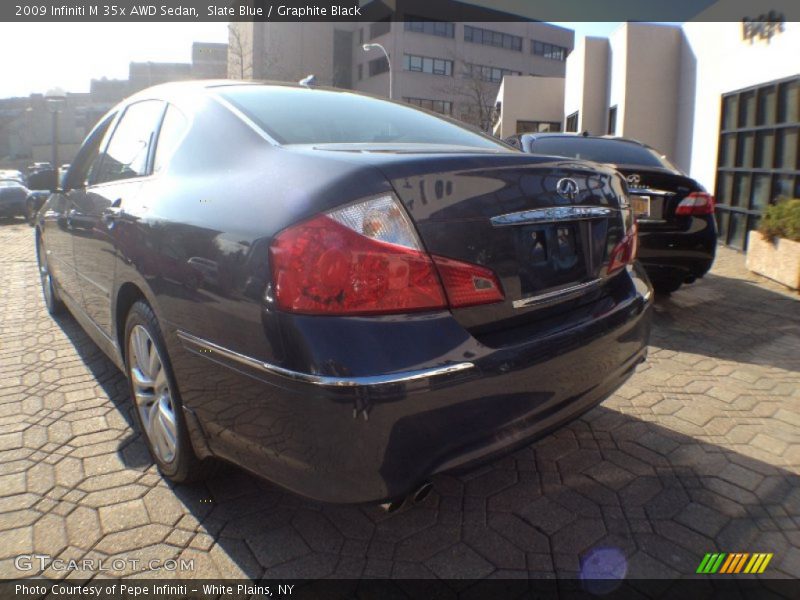 Slate Blue / Graphite Black 2009 Infiniti M 35x AWD Sedan