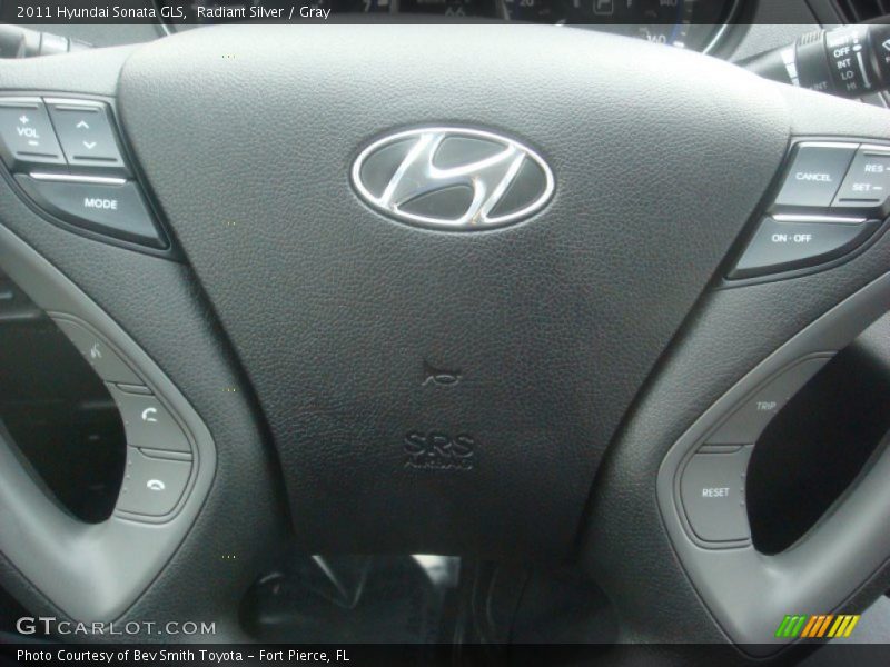 Radiant Silver / Gray 2011 Hyundai Sonata GLS