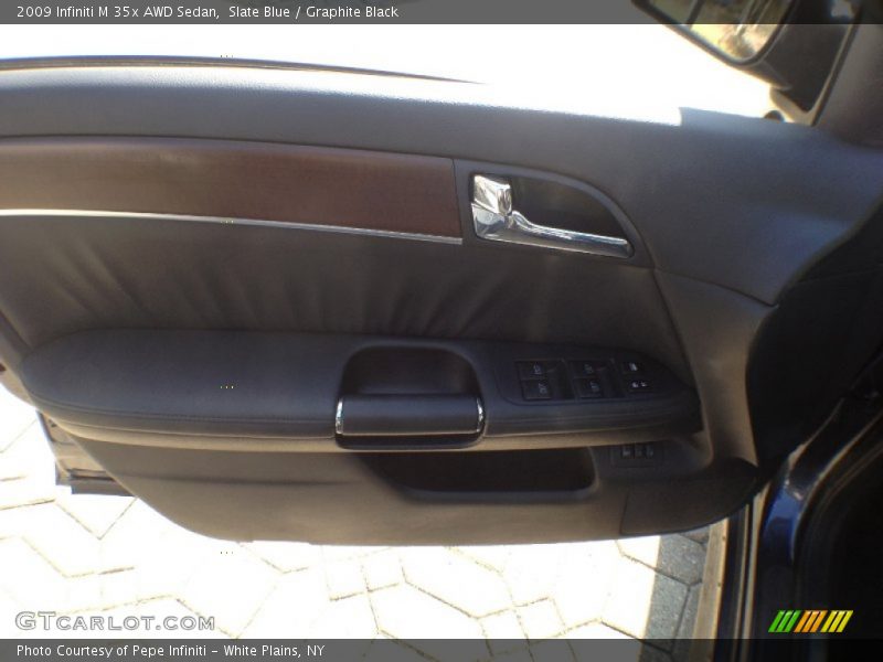 Slate Blue / Graphite Black 2009 Infiniti M 35x AWD Sedan