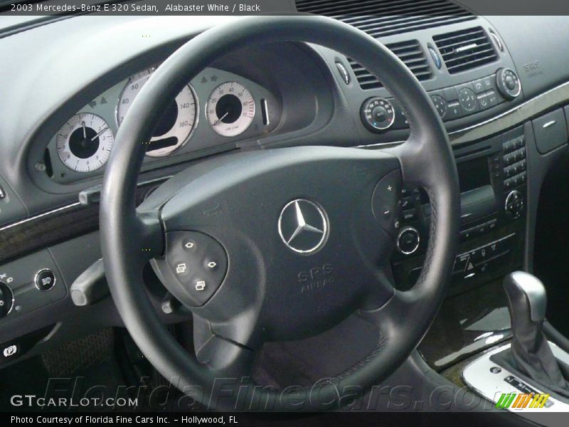 Alabaster White / Black 2003 Mercedes-Benz E 320 Sedan