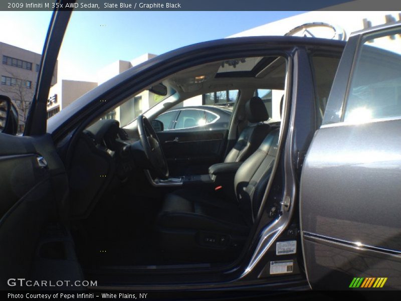Slate Blue / Graphite Black 2009 Infiniti M 35x AWD Sedan
