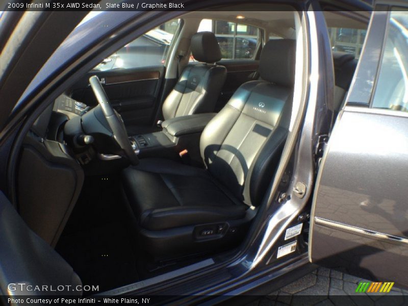 Slate Blue / Graphite Black 2009 Infiniti M 35x AWD Sedan