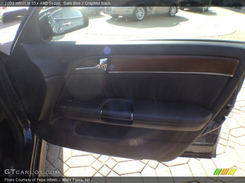 Slate Blue / Graphite Black 2009 Infiniti M 35x AWD Sedan