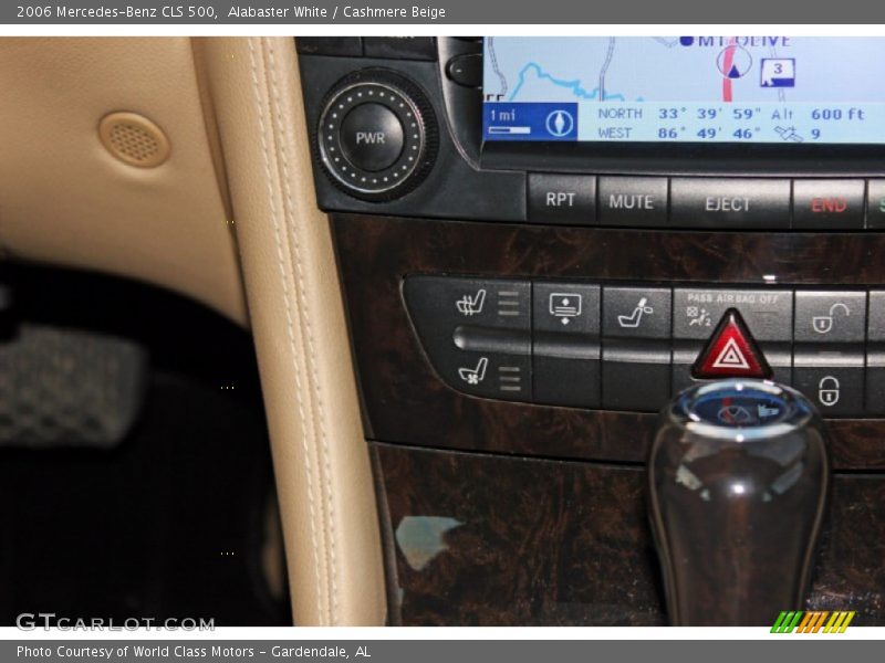 Alabaster White / Cashmere Beige 2006 Mercedes-Benz CLS 500