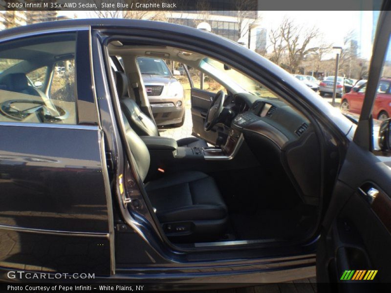 Slate Blue / Graphite Black 2009 Infiniti M 35x AWD Sedan