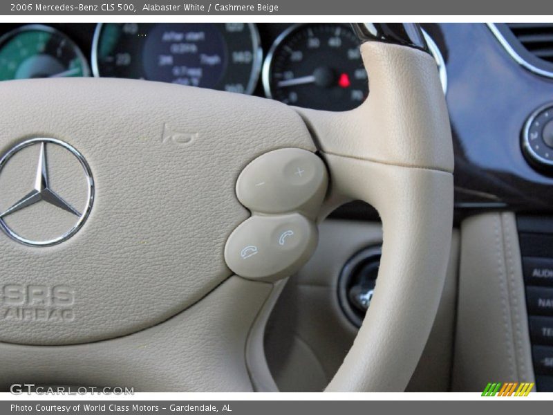 Alabaster White / Cashmere Beige 2006 Mercedes-Benz CLS 500