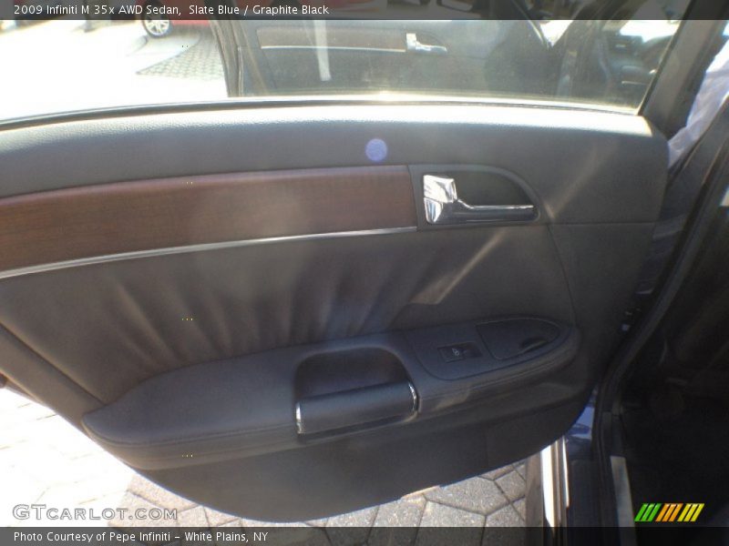 Slate Blue / Graphite Black 2009 Infiniti M 35x AWD Sedan