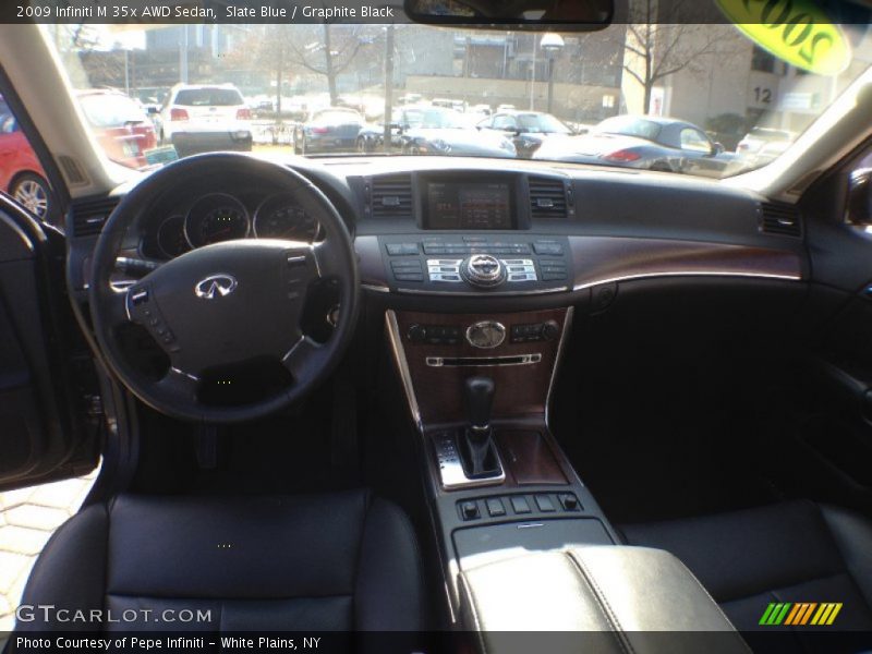 Slate Blue / Graphite Black 2009 Infiniti M 35x AWD Sedan