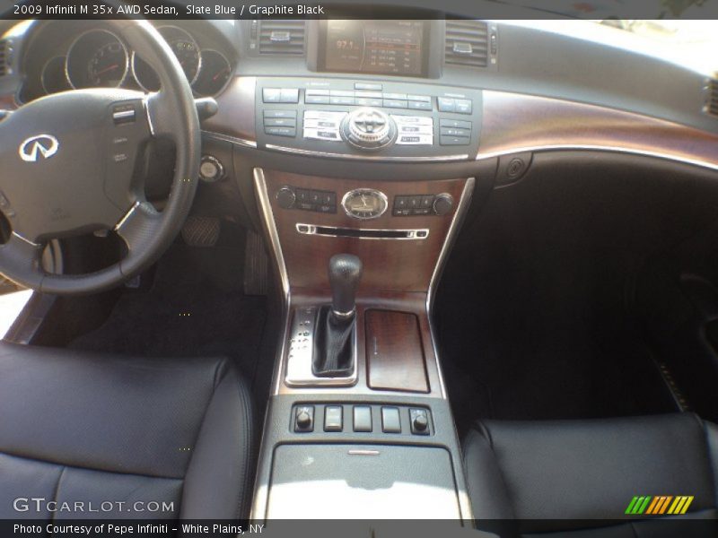 Slate Blue / Graphite Black 2009 Infiniti M 35x AWD Sedan
