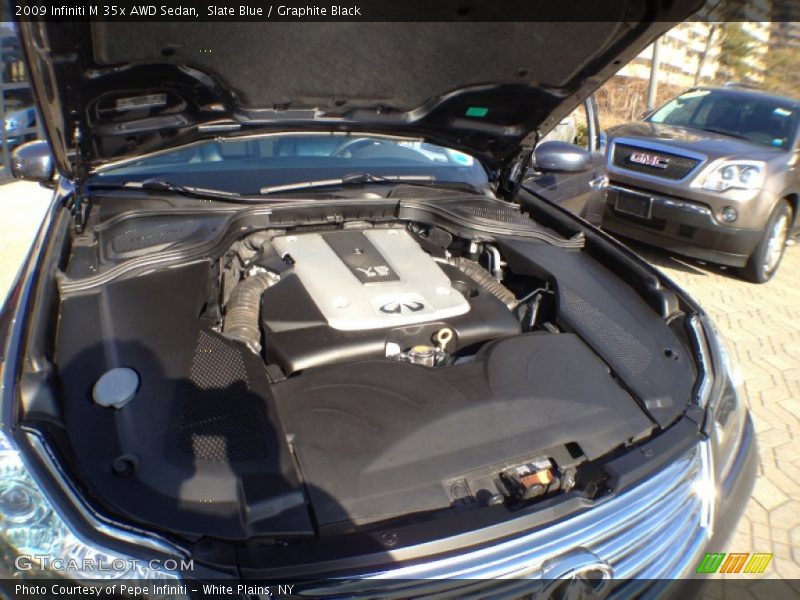 Slate Blue / Graphite Black 2009 Infiniti M 35x AWD Sedan
