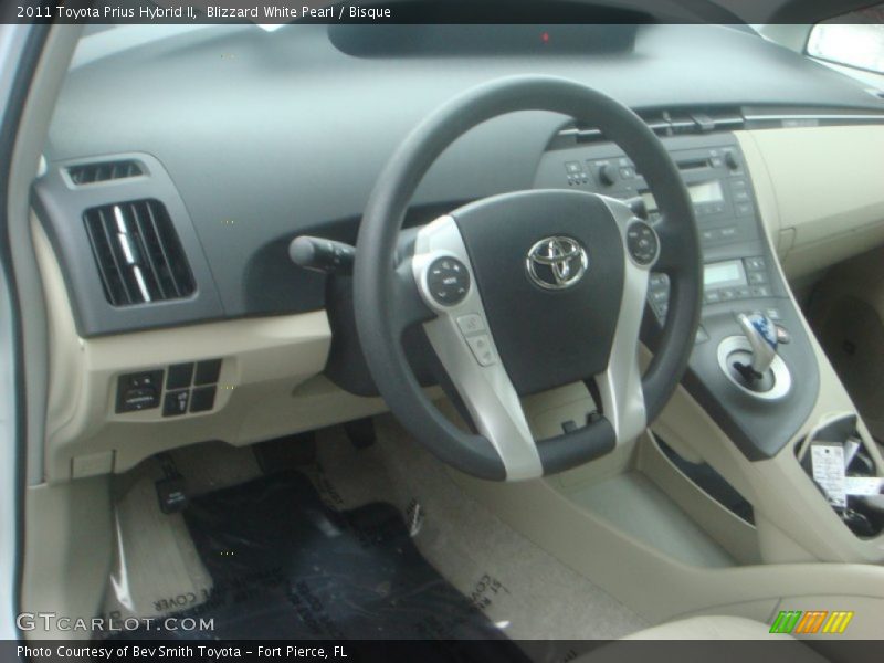 Blizzard White Pearl / Bisque 2011 Toyota Prius Hybrid II