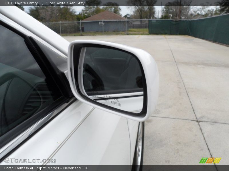 Super White / Ash Gray 2010 Toyota Camry LE