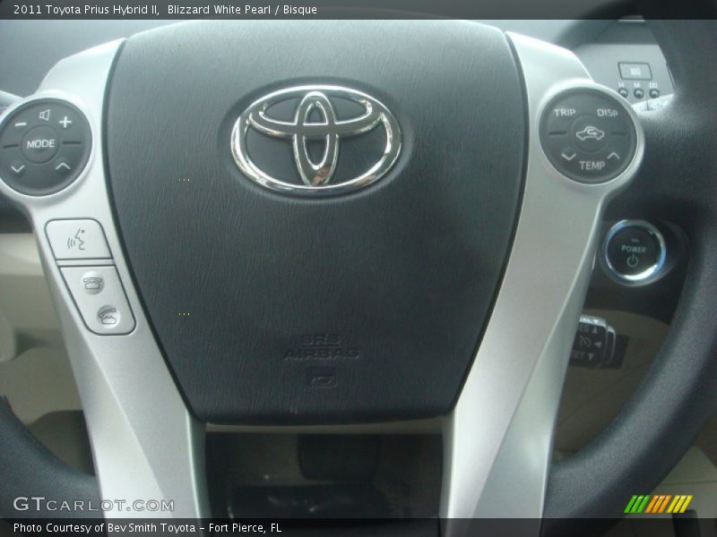 Blizzard White Pearl / Bisque 2011 Toyota Prius Hybrid II