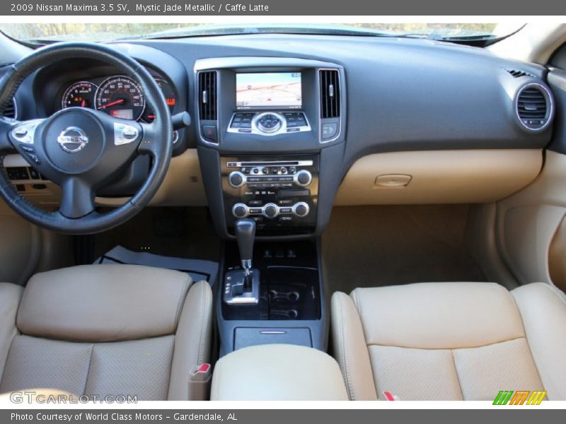 Mystic Jade Metallic / Caffe Latte 2009 Nissan Maxima 3.5 SV