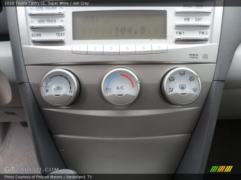 Super White / Ash Gray 2010 Toyota Camry LE