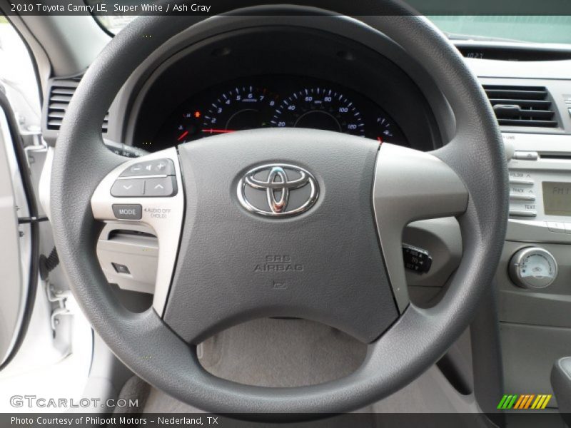 Super White / Ash Gray 2010 Toyota Camry LE