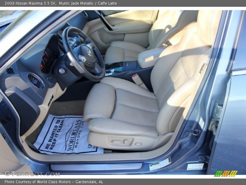 Mystic Jade Metallic / Caffe Latte 2009 Nissan Maxima 3.5 SV