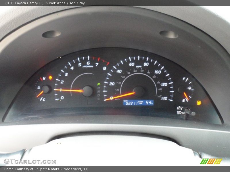 Super White / Ash Gray 2010 Toyota Camry LE