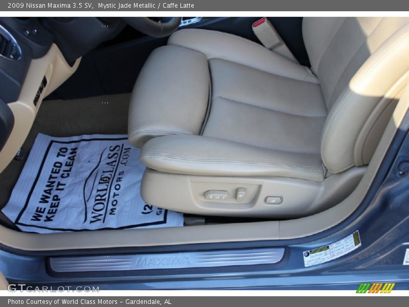 Mystic Jade Metallic / Caffe Latte 2009 Nissan Maxima 3.5 SV