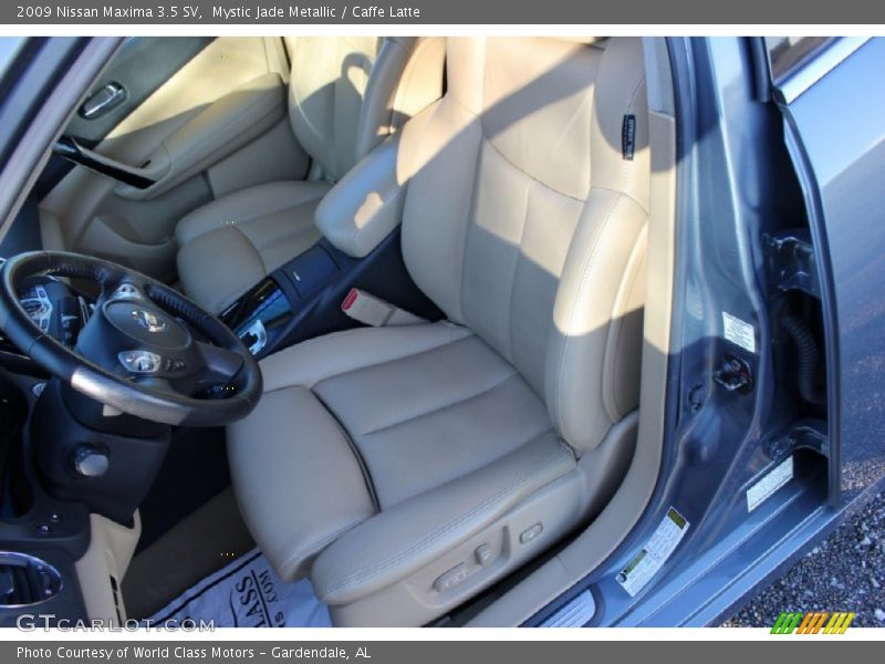 Mystic Jade Metallic / Caffe Latte 2009 Nissan Maxima 3.5 SV