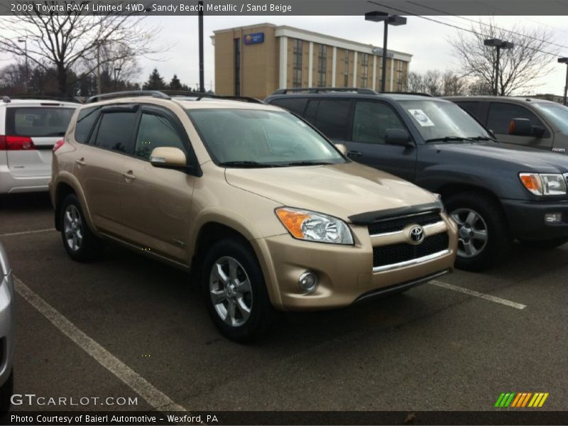 Sandy Beach Metallic / Sand Beige 2009 Toyota RAV4 Limited 4WD