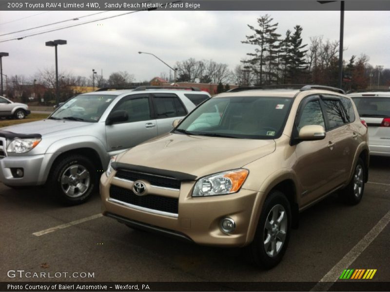 Sandy Beach Metallic / Sand Beige 2009 Toyota RAV4 Limited 4WD